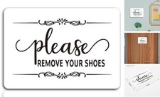 Sign for Home, Offices, Restaurants, Hotels - No Please Remove Your Shoes