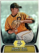 2012 Bowman Platinum Prospects Gerrit Cole Rookie Card RC #BPP69 Pirates. rookie card picture