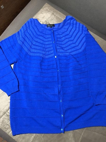 Women Escada Sweater Navy 36 / S / 44