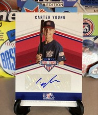 2018 Panini USA Baseball Carter Young  /499 Signatures MLB Prospect