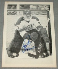 Original NHL 1979-80  Atlanta Flames  Pat Riggin  Signed Postcard # 2