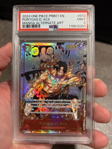 One Piece Portgas Ace Manga arte alternativa PSA 9 GEM MINT - Foto 12 di 12