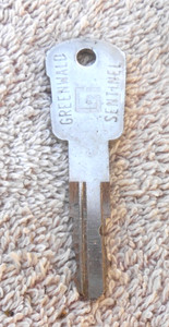 (1) Greenwald Sentinel Laundry Coin Box Key G 1048