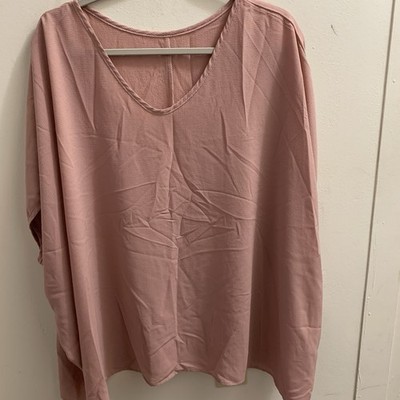 SHEIN Blouse Mauve Large Pit To Pit 38  Length 30.5  Sleeveless Oversized 