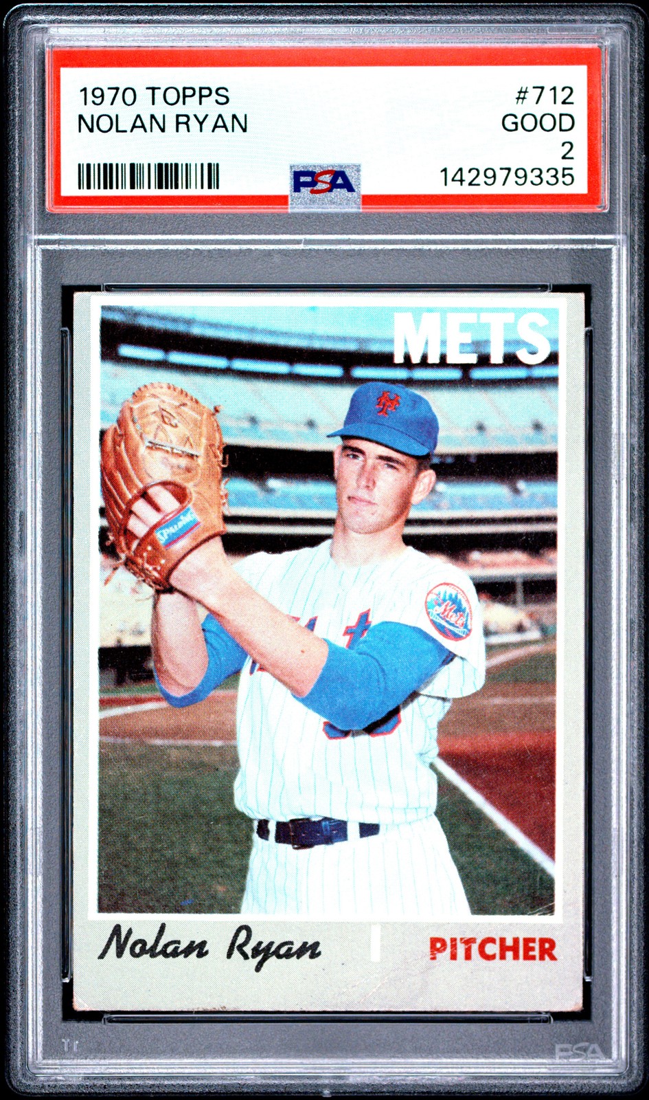 1970 TOPPS #712 NOLAN RYAN PSA 2