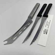 Rada Knives Lot 3 Stainless Serrated Made USA Knife Cheese Tomato Slicer