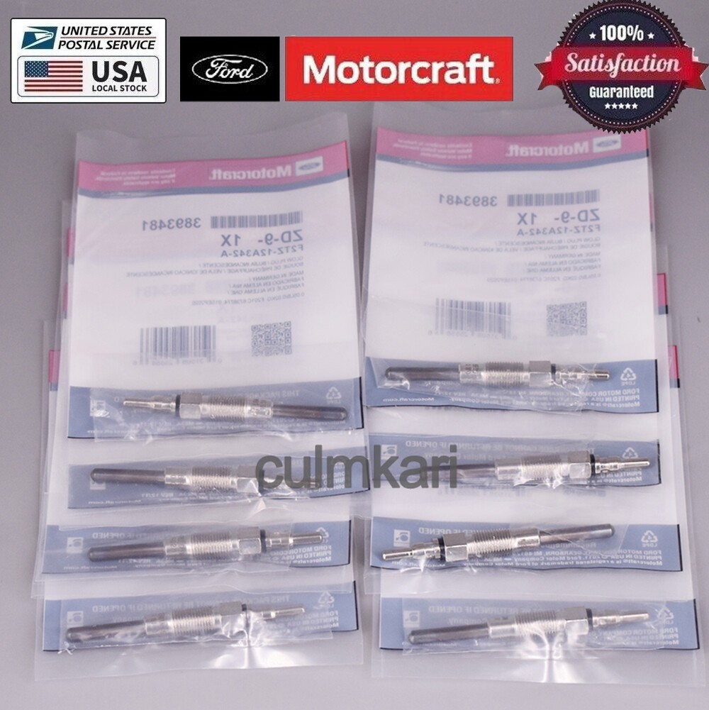 8pcs Genuine OEM ZD9 Diesel Glow Plug for 7.3L F250 F350 F59 F2TZ12A342A NEW