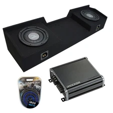 04-15 Fits Nissan Titan King Crew Truck Harmony F104 Dual 10 Sub Box & CXA800.1