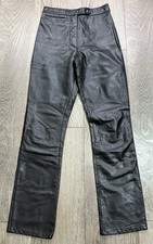 Wilson Maxima Black Leather Pants Size 2 24.5x30 
