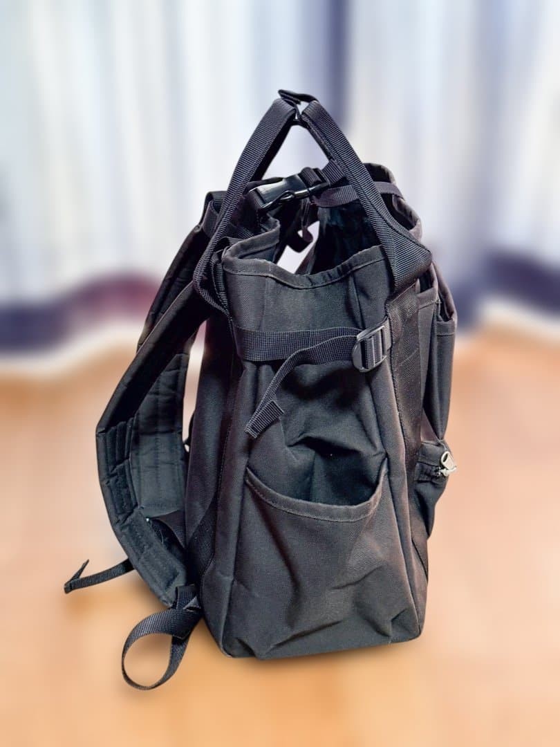 PORTER Union Backpack Black Multi-Function Pocket… - image 6