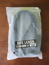 Dixxon Flannel Rubber Dog Leash - Black Red - 54" Long - New In Bag
