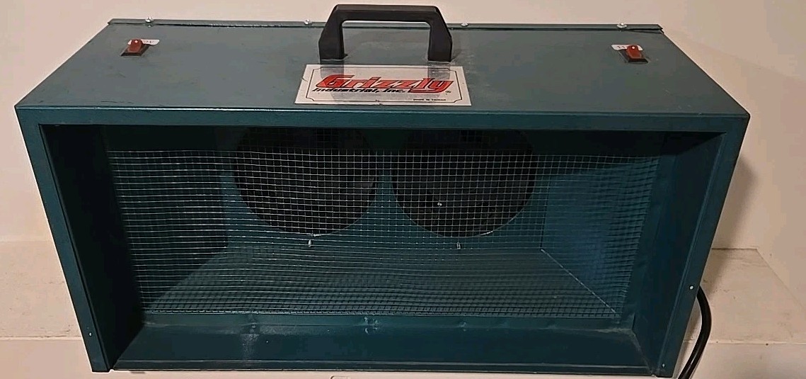 Grizzly G9955 Benchtop Dual Fan Air Filter Workshop Dust Collector 400 CFM