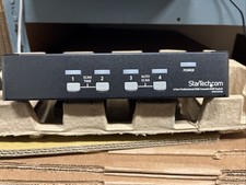 StarTech 4 Port Professional USB VGA KVM Switch SV431DUSB w/ Power Cable