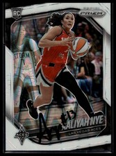 2025 Panini Prizm WNBA #15 Aaliyah Nye White Seismic Prizms Signed Card Auto IP