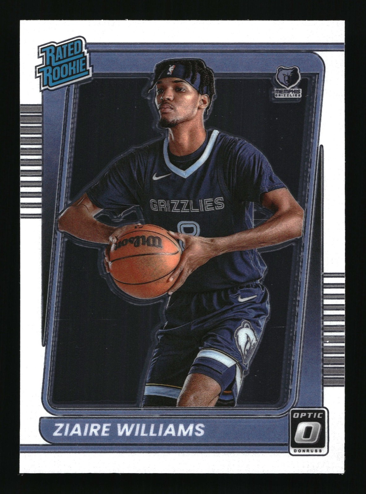 2021-22 Donruss Optic Rated Rookie Ziaire Williams #198 Memphis Grizzlies RC