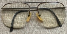 Vintage Logo Paris Men s Eyeglasses Half Rim Multi-Color/Gold Frames 55-16 140