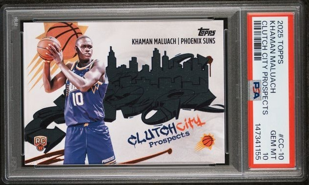 2025 TOPPS CLUTCH CITY PROSPECTS #CC-10 KHAMAN MALUACH PSA 10