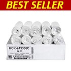 Bulk High Density 16 Gallon Trash Bags - 1000 Pack, 6 Micron, Leak-Proof Design