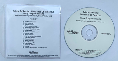 PRINCE OF PERSIA SANDS OF TIME OST - 19 Track Promo CD Album- 2010-Harry Gregson