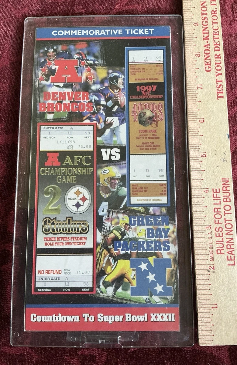 【レア&ビンテージ】第32回スーパーボウル　チケット半券 Super Bowl In Vintage Sports Ticket Stubs for sale | eBay