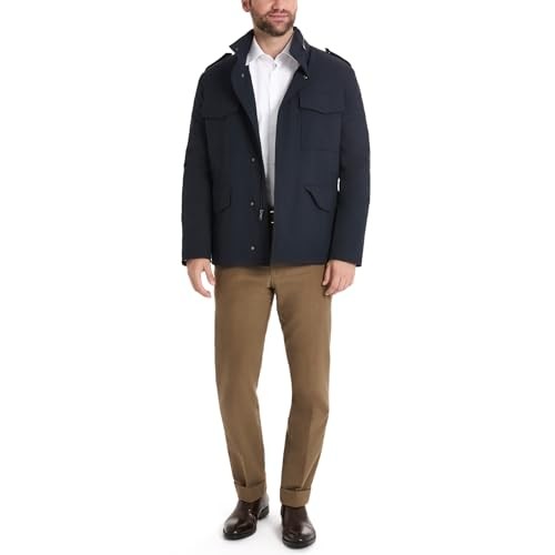 Мужская повседневная военная куртка Ben Sherman Beekman темно-синего цвета небольшого размера 18090₽