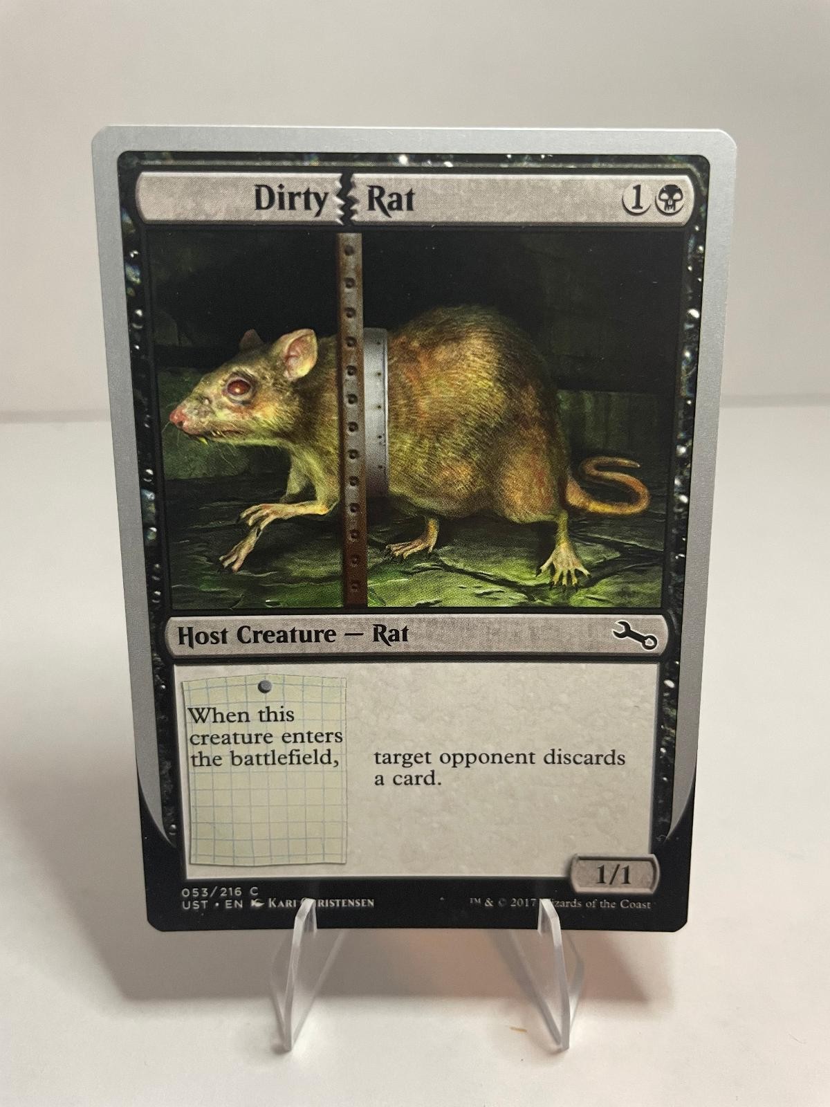 Dirty Rat 53 Common Unstable Magic: The Gathering Lightly Played