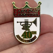 1995 Carolinas' Carrousel 40th Anniversary Pin Trumpet Gift