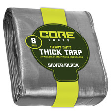 Core Tarps Heavy Duty Tarp 8 Mil Waterproof Tarpaulin Cover UV Resistant