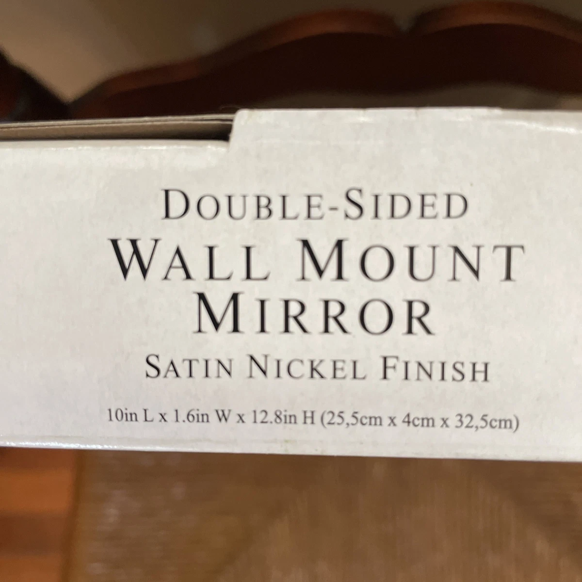 Ultimate Luxury Hotel Collection Wall Mount Swivel Mirror Satin Nickel Finish