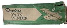 Vintage Dexter's Yarn Winder Folding Metal Swift Suction Cup Base w/ Original...