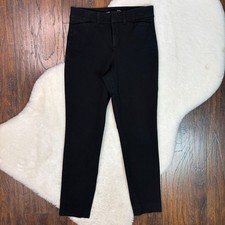 Old Navy Pixie Pants 0 Black High-Rise Skinny Stretch Cotton Twill Women's