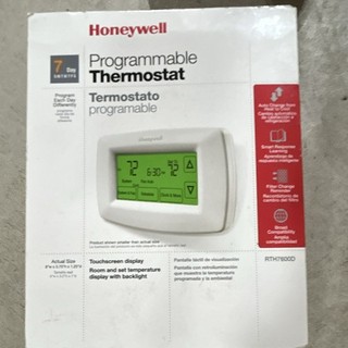 Honeywell 7 Day Programmable Thermostat (RTH7600D) Used for A Few Months Only
