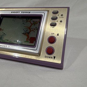 Nintendo Game & Watch Snoopy Tennis SP-30 1982 Wide Screen - WORKING EUC!