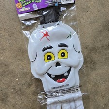 De colección Años 90 Halloween Calavera Iluminar Viento Bailarina Windsock Esqueleto Fiesta Nuevo