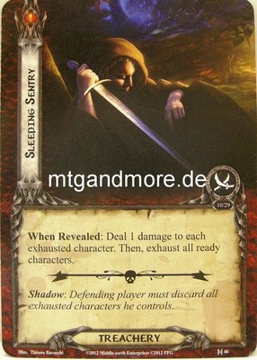 Lord of the Rings LCG - 1x Sleeping Sentry  #046 - Road to Rivendell