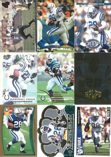 Marshall Faulk 9 Karten Lots Sie wählen! ROOKIES INSERTS - Bild 12 von 18