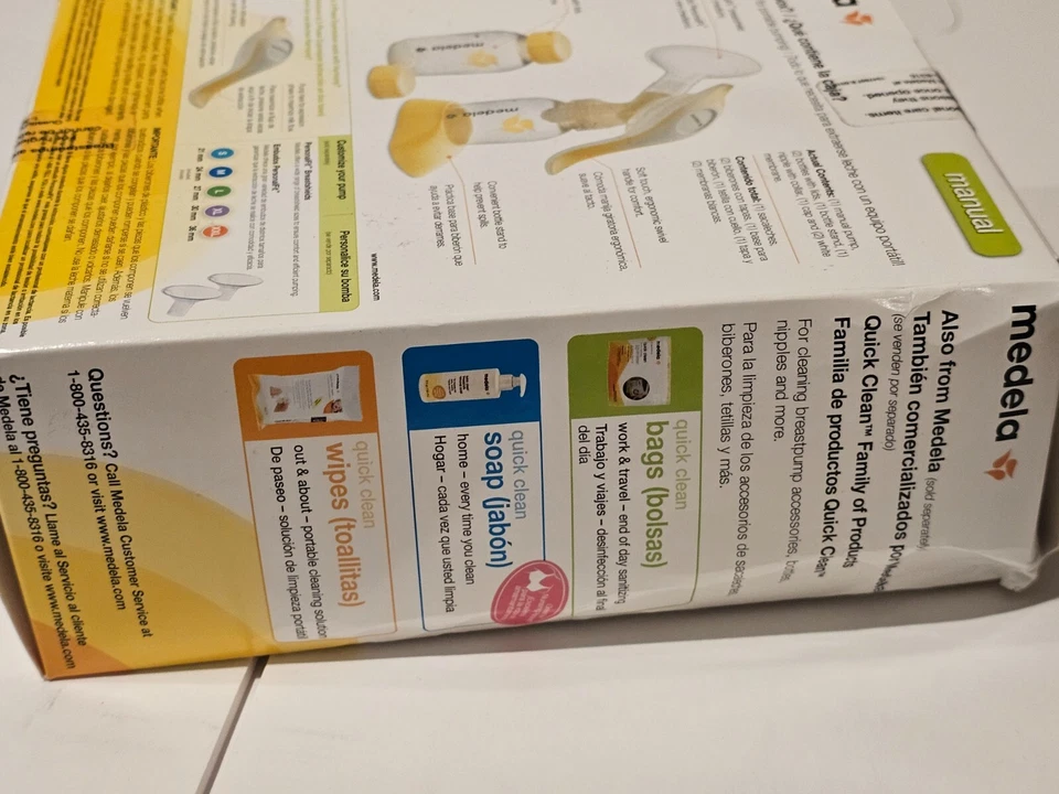 Medela 67186 HARMONY Manual Milk Breast Pump 2-Phase Portable NEW NIB SEALED - Image 4 of 4