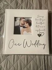 New Malden Wedding Photo Album White Holds 160 Photos Up To a 4x6 Wedding Gift