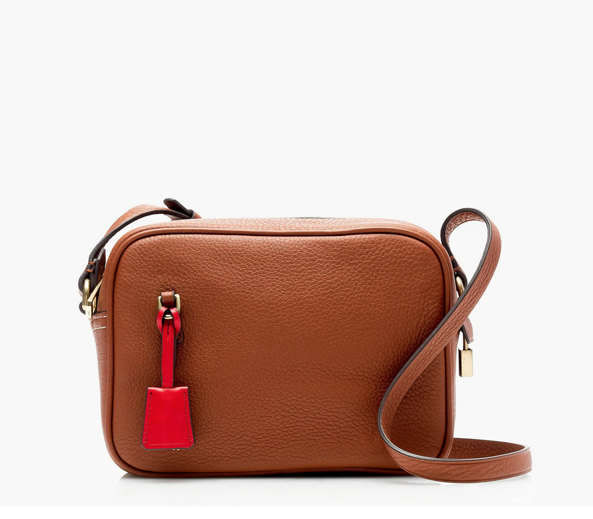 J CREW Signet bag crossbody handbag Roasted Chestnut Italian