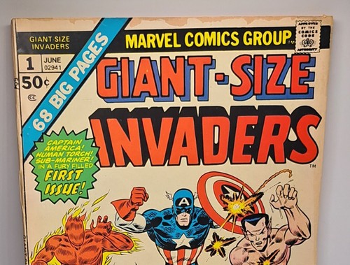 Marvel GIant Size Invaders 68 Big Pages Comic Book 1975 #1 - Picture 2 of 7