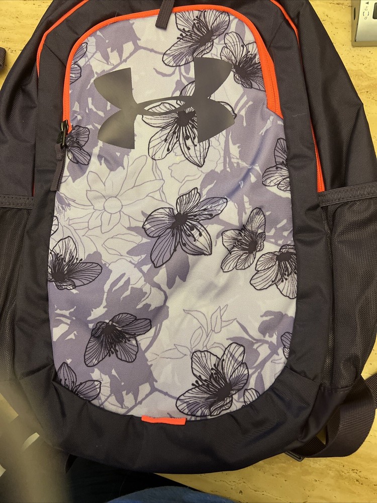 NEW Under Armour UA Hustle Sport Scrimmage Backpack Purple Black Water Resistant