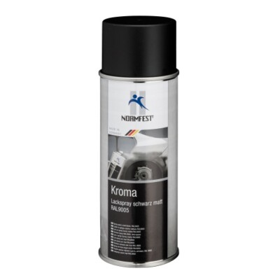 Normfest Kroma Lack Spray Schwarz Matt Autolack Spraydose 400ml
