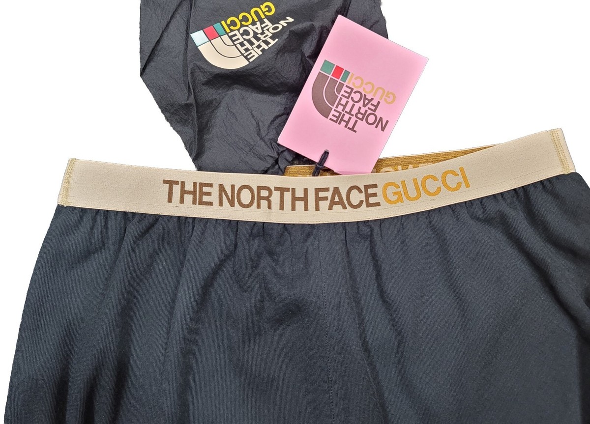 GUCCI x North Face Joggers Pants M Medium Black Techno Jersey
