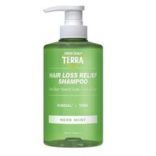 KUNDAL TERRA Hair Loss Relief HERB MINT Shampoo 500ml(16.90oz) Scalp Cooling