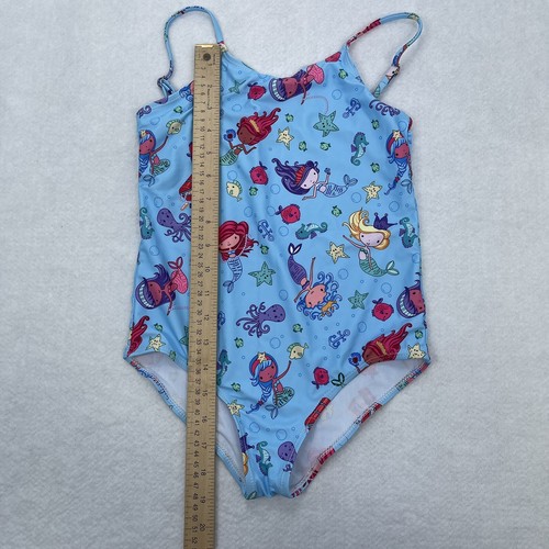 Big Girls' Under The Sea Beach 1-Piece Mermaids Fish Cartoons Light Blue Size XL - Picture 3 of 8