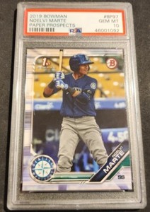2019 Bowman #BP97 Noelvi Marte PSA 10