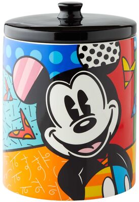 LAST ONE Romero Britto MICKEY MOUSE Resin 6+ Inch Disney Cookie Jar FREE SHIP