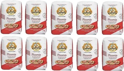 10 PACCHI CAPUTO FARINA DI GRANO TENERO 00 PER PIZZA PIZZERIA KG.1