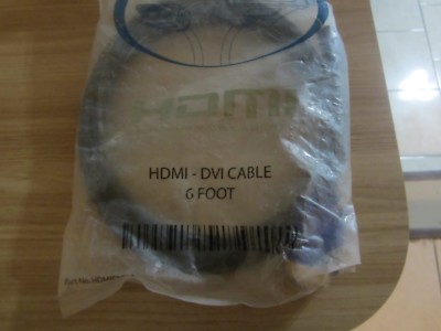 hdmi-dvi 6 ft cable
