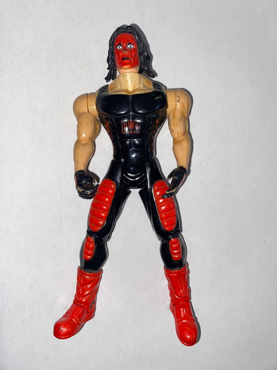 WCW NWO Sting Red and Black Wolfpack Smash N Slam Figure Toy Biz